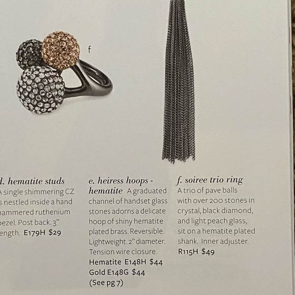 Stella & Dot Soirée Trio Ring - Picture 8 of 10